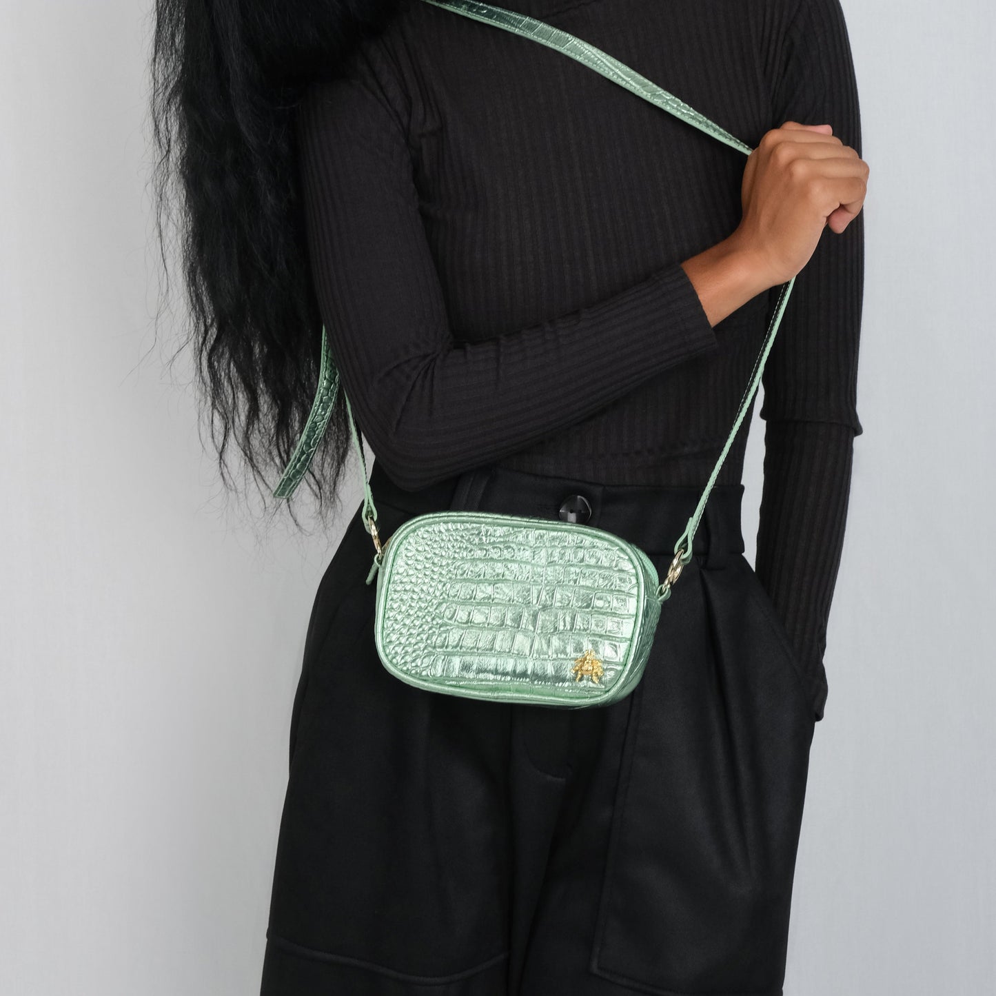 Agustina Pequeña Verde Metal